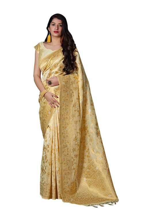 Banarasi Saree Online - Beige Color