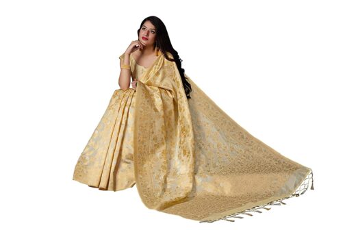 Banarasi Saree Online - Beige Color