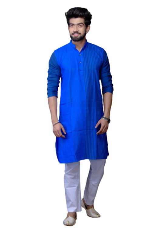 Handloom Pure Cotton Saree Kurta Couple Set