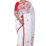 Handloom Cotton Silk Tant Saree, Traditional Bengali Wear