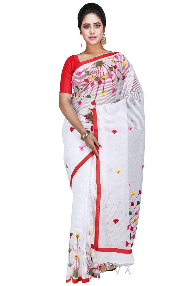 Handloom Cotton Silk Tant Saree, Traditional Bengali Wear ...