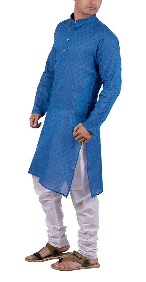 Men's Cotton Kurta Pyjama(blue)