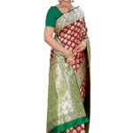 Best Banarasi Silk Saree – Purle Green